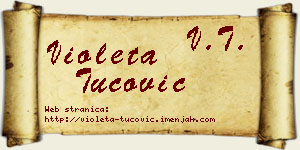 Violeta Tucović vizit kartica